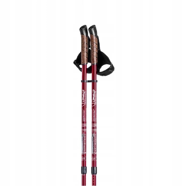 Kijki do nordic walking – Czerwone kije trekkingowe
